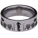 Seahorse Tungsten Carbide Ring