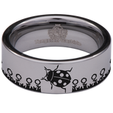 Ladybug Tungsten Carbide Ring