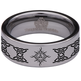 Triquetra Sun Tungsten Carbide Ring
