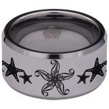 Starfish Tungsten Carbide Ring