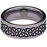 Celtic Chain Tungsten Carbide Ring