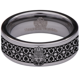 Hamsa Tungsten Carbide Ring