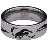 Swimming Tungsten Carbide Ring