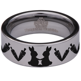 Rabbit Tungsten Carbide Ring