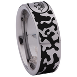 His and Her Camouflage Tungsten Carbide Ring