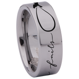 Infinity Love Tungsten Carbide Ring