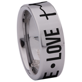 Faith Hope Love Tungsten Carbide Ring