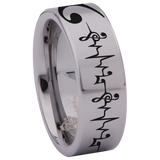 Bass Clef Tungsten Carbide Ring
