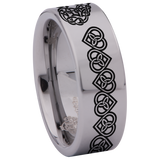 Celtic Heart Tungsten Carbide Ring
