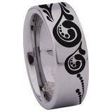 Filigree Swirl Tungsten Carbide Ring