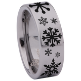 Snowflake Tungsten Carbide Ring
