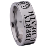Don't Tread On Me Liberty or Death Tungsten Carbide Ring