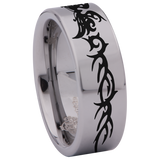 Tribal Butterfly Tungsten Carbide Ring