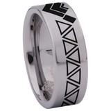 Triangle Tungsten Carbide Ring