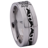 Maple Leaf Tungsten Carbide Ring