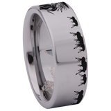 Heron Bird Tungsten Carbide Ring