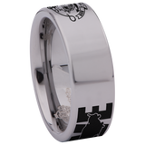 Scuba Diving Style 2 Tungsten Carbide Ring