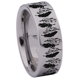 Feather Tungsten Carbide Ring