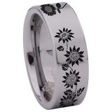 Sunflower Tungsten Carbide Ring
