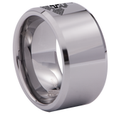 Ethiopian Cross Tungsten Carbide Ring