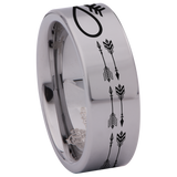 Infinity Arrow Tungsten Carbide Ring