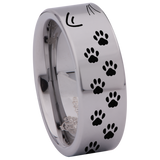 Paws and Ears Tungsten Carbide Ring