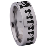 Cat Lovers Tungsten Carbide Ring