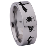 Dragon Loop Tungsten Carbide Ring