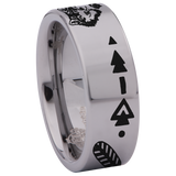 Devoted Wolf Tungsten Carbide Ring