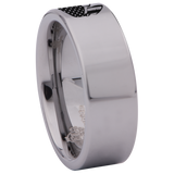 Spartan Helmet American Flag Tungsten Carbide Ring