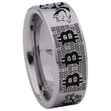 Friends of Irony FOI Wolf Pack Crypto Tungsten Carbide Ring