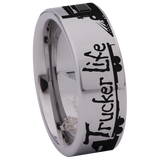 Trucker Life Tungsten Carbide Ring