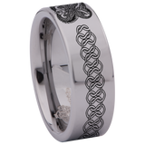 Celtic Seahorse Tungsten Carbide Ring
