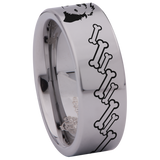 Collie Dog Tungsten Carbide Ring