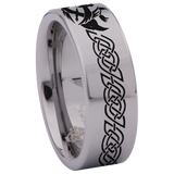 Celtic Raven Style 2 Tungsten Carbide Ring