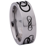 Double Infinity Tungsten Carbide Ring