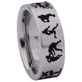 Rugby Tungsten Carbide Ring