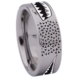 Shark Tooth Tungsten Carbide Ring