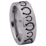 Horseshoe Tungsten Carbide Ring