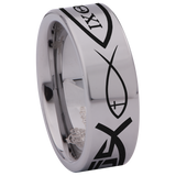 Ichthys Tungsten Carbide Ring