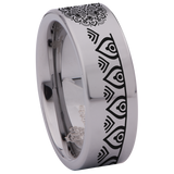 Mandala Tungsten Carbide Ring