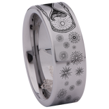 Hour Glass Tungsten Carbide Ring