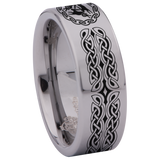 Triple Hare Celtic Tungsten Carbide Ring