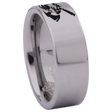 Firefighter Skull Tungsten Carbide Ring