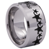 Starfish Tungsten Carbide Ring