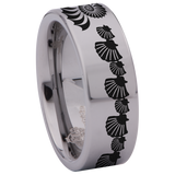Seashell Tungsten Carbide Ring