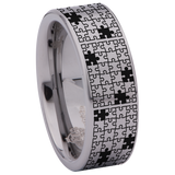 Puzzle Tungsten Carbide Ring