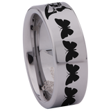 Butterfly Skull Tungsten Carbide Ring