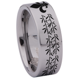 Fleur de lis Tungsten Carbide Ring