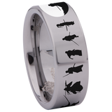 Samurai Tungsten Carbide Ring